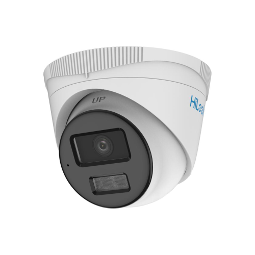 Hilook IP Camera 4MP Smart Hybrid - 30m IR + 30m White Light - IPC-T249HA-LU - 2.8mm - White - ColorVu - Built in Mic