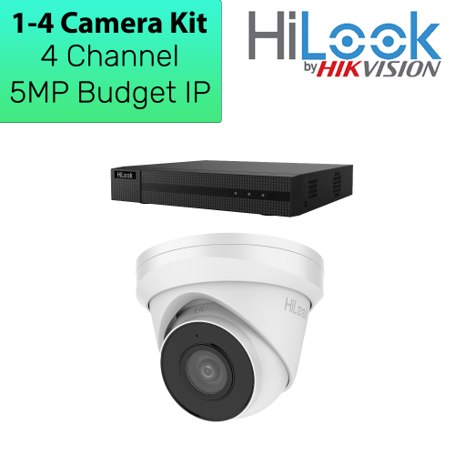 Hilook 4 Channel 5MP 1 - 4 camera Infrared Kit