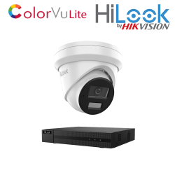 Hilook IP POE - 1 camera Colorvu lite Kit - NVR-104MH-C/4P + IPC-T259H-MU