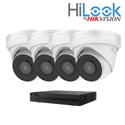 Hilook IP POE - 4 camera Infrared Kit - NVR-104MH-C/4P + IPC-T250H-MU