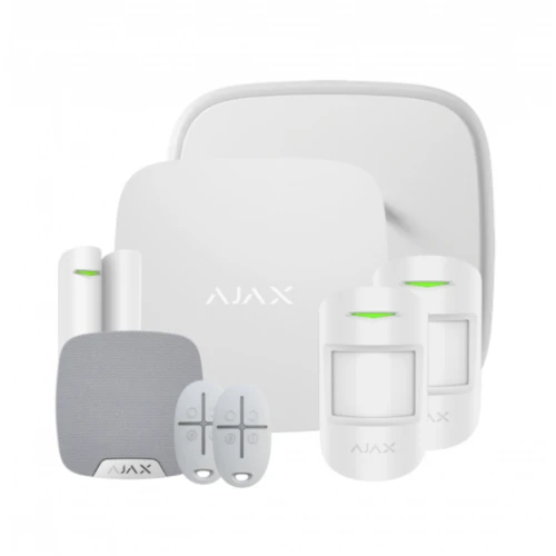 Ajax Hub 2 Kit 1 DoubleDeck - MotionProtect - with fobs - White Ajax Hub 2 Kit 1 DoubleDeck - MotionProtect - with fobs - White